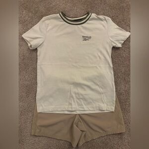 DSG Tan boy’s Cargo Shorts + Reebok tee
